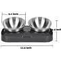 Love Dream Cat Bowls Elevated, Raised Cat Bowls with Stainless Steel Bowls, 15° Tilted Cat Food Bowls Stress-Free Suit for Cats Small Dogs Love Dream Cat Bowls Elevated, Raised Cat Bowls with Stainless Steel Bowls, 15° Tilted Cat Food Bowls Stress-Free Suit for Cats Small Dogs