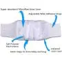 Teamoy 3pcs Reusable Wrap Diapers for Male Dogs, Washable Puppy Belly Band (XL, 25''-29'' Waist, Black+ Gray+ Blue)