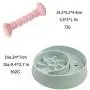 Arestle 2 Pack Pets Double Feeding Bowls and Dog Cat Bone/Gear Aggressive Chewers Bite Toothbrush Toy, Anti-Choke Slow Eat Feeder Anti-Wet Mouth Clean Water Bowl