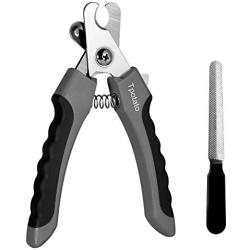 Tpotato Dog Nail Clippers, Dog Nail Trimmer Large Breed with Quick Sensor,Safari Professional cat Nail Clipper with Safety Guard and Nail File.