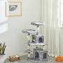 SUPERJARE 48 Inches Cat Tree Tower, Multi-Level Kitten Play House with Cozy Perches, Plush Condos and Sisal Scratching Posts