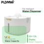 PUDAAM Pet Water Fountain, 1.9L Capacity LED Light and Water Shortage Alarm, Automatic Pet Water Fountain, Anti Overturning Design Water Fountain for Cats and Dogs, White