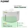 PUDAAM Pet Water Fountain, 1.9L Capacity LED Light and Water Shortage Alarm, Automatic Pet Water Fountain, Anti Overturning Design Water Fountain for Cats and Dogs, White