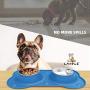 Canple Dog Bowl Stainless Steel Dog Bowls Food Water Pet Feeder with No Spill Non-Skid [Strong Suction Cup] Silicone Mat Waterproof for Pets Small Medium Large Dogs