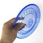 Plastic Flying Disc Toy - for All Dogs Dogs – Soft Natural Rubber for Safety – Color Azúl Fácilmente Visible – Pet Training Flying Saucer Interactive Toys