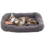 Enjoying Pet Bed Mat - Cotton Cat Mat Warming Dog Crate Pad for Medium to Small Dogs, Cats, Gray