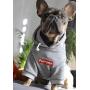 ChoChoCho Pup Dog Hoodie Pet Clothing Cotton Cat Hoodies Stylish Streetwear Sweatshirt Gray Tracksuits Outfit for Dog Cat Puppy Small Medium Large (XL)