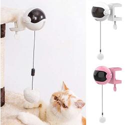 ocijf179 Electronic Cat Toy Electrical Automatic Lifting Cats Ball Kitten Teaser Interactive Toys Pet Supply - Pink