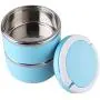YOUTHINK Travel Dog Bowl Stainless Steel Fit Water and Feed Bowl Portable Spill Proof Pet Bows Multiple Layers Pet Water Food Storage Container with Handle for Dog Cats Outdoor Traveling …