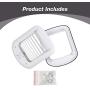 Cat Flap Door 4 Way Locking System Pet Door Cat Flap Door (L)