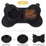 Slow Feeder Dog Bowls for Small Dogs and Cats 3 in 1 Double Dog Food Bowl with No-Spill Non Skid Silicone Mat Eco-Friendly Non-Toxic No Choking Healthy Design Fun Feeder Pet Feeder