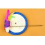 MJEMS Cat Spring Fur Ball Toy with Cat Scratcher Pets Novelty Gift Spiral Springs Durable Interactive Toys Scratching Post Tower for Cat Kitten