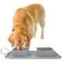 WANTRYAPET Collapsible Dog Bowl, Travel Dog Bowl with Carry Case, Folding Double Expandable, Portable Pet Bowl and Mat, for Cat or Dog, Perfect for Home, Travel, Walks and Camping