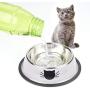 TOMAS Cat Bowls Cat Dishes Kitten Bowls Cat Food Water Bowls with Non-Slip Rubber Base Pet Bowls Feeding Bowls for Cats and Puppies