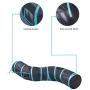 BEIKOTT Collapsible Cat Tunnel, Cat Tube Kitty Tunnel, Cat Pet Tunnel Toys with Peek Hole and Toy Ball, Small pet Tunnel for Kitty, Puppy, Rabbit