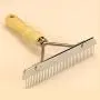 Teanfa Professional Large Dogs Hair Brush Slicker Long Short Hair Comb Rake for Cleaning and Grooming Dematting Detangling Pets Hair