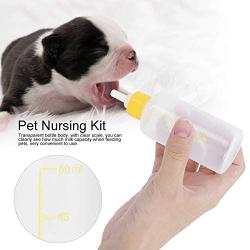 Simlug Puppy Feeding Bottle, 60ml 6PCS Nursing Care Pet Nursing Kit, Puppy for Pet