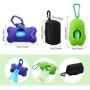 Weewooday 6 Pieces Dog Waste Bag Holders Leash Poop Waste Bag Holder Dispenser Waste Bag with Plastic Bags for Walking Running with Dog, 4 Kinds