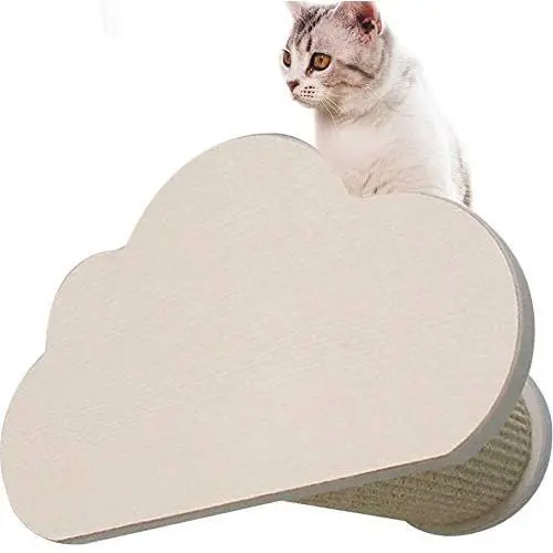 La La Pet Wall-Mounted Cat Bed Condo Wood Cat Shelf Board Floating Cat Scratcher Cat Perch Mod Cat Furniture Cat Climber Tower Tree