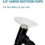HIPIPET Cat Hammock Window Resting Seat Perch Cat Bed for Indoor Cats Sleeping Heavy Duty Suction Cups Breathable Washable Mesh Durable Frame…