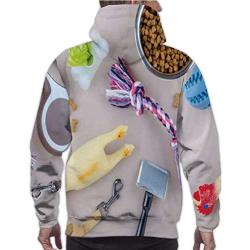 White Bullterrier on Nature England,Unisex 3D Print Pullover Hooded Hoodies with a Big Pocket Bull Terrier S