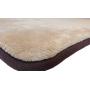 Dogbed4less Premium Gel-Infused Memory Foam Pet Mat with Velour Fleece Topper for Medium to Extra Large Dogs - Anti-Slip Waterproof Bottom