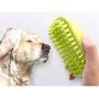 CUZYOU 2Pack Dog Grooming Brush Pet Comb Rubber Brush for Bath & Massage Cat Bath Brush with Fur Catching Screen Soft 4 Point Bristle Pets Bath Brush