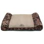Realtree Edge Camo Sofa Style Lounger Dog Bed with Bolstered Ends and Accent Piping