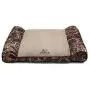 Realtree Edge Camo Sofa Style Lounger Dog Bed with Bolstered Ends and Accent Piping