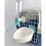 Choco Nose Rabbit No Drip Water Bottle & Food Bowl Set. H528 Wire Cage Leak-Proof Nozzle Chinchilla Toy-Breed Small-Sized Dog Puppy Dispenser Pet Waterer Crate Detachable Crock Animal Feeder BPA-Free