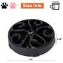 LEACOOLKEY Plastic Dog Bowl,Slow Eating Dog Feeder,No Chocking/Anti-Gulp Slower Bowl,Stop Bloat for Dogs/Reduce Slip Puzzle Bowl for Small Puppy Medium Dogs, Slow Bowl for Fast Eater