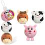 i-STUDIO Farm Bounce Balls for Dogs, Indoor Safe Dog Toys for Exercise, Training, Realistic Characters Attractive Dog to Play, 3 Pack