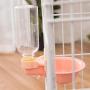 Hanging Pets Automatic Portable Crate Kennel Cage Water Feeder Dispenser Drinking Fountains Leakproof Bottle Pet Cage Accessory Decor Supplies No Spill for Cat Rabbit Small Animal Reptile
