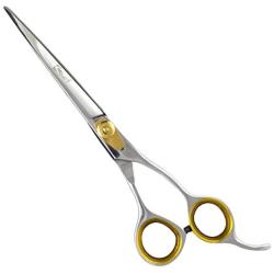 Sharf Dog Grooming Scissors, Gold Touch 8.5 Inch Straight Sharp Professional Pet Grooming Shear Use for Cat or Dog Grooming