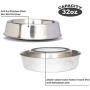 Iconic Pet 32 oz/ 4 Cup Anti Ant Stainless Steel Non Skid Pet Food/Water Bowl - Noise Free Ant Resistant Dog/Cat Feeding Bowl with Unique Design & Rubber Base Makes It an Elegant Ant Proof Dish