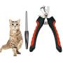 PETYSON Pet Grooming Glove (Right Hand) & Nail Clippers 2 Pack Set, Gentle Deshedding Brush Glove [Anti-bite] [Protect Skin] [Wear-Resistant] [Remove Hair] Suitable for Dog & Cat