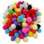 joyMerit 100pcs Soft Lightweight Cat Toys Pompon Balls for Kitten Cats Craft Projects