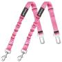Cotcool Dog Car Seat Belt, 2 Pack Adjustable Elastic Pet Dog Car Seatbelt Puppy Safety Seat Belts Vehicel Car Leash Seatbelts for Dogs and Pets