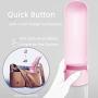 Dog Water Bottle for Walks Foldable Puppy Bottles 420ml/14oz Portable Leak Proof Pet Water Dispenser Lightweight Dog Travel Water Bottle Bowl Food Grade for Outdoor Walking Hiking Activities