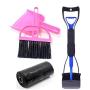 LYTOS Poop Scooper Pet Waste Pick Up Jaw Scooper & Cleanig Shovel Set (Blue)