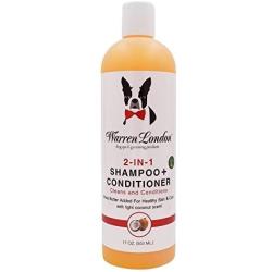 Warren London 2in1 Pet Shampoo Plus Conditioner with Vitamin E & Shea Butter - 17oz & 1 Gallon Sizes - Made in USA