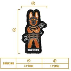 OneTigris K9 Patch Dog Morale Patch for Vest Harness Collar Leash (German Shepherd)