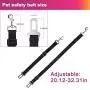 GTOTd Pet Dog Cat Car Seat Belt Safety Adjustable Leads Vehicle Seatbelt Harness ( and 2 Packs Collapsible Dog Bowl ).Portable Travel Pet Set
