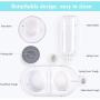 Meipire Dog Cat Double Bowls Automatic Cat Feeder and Water Dispenser, Pet Food and Water Feeder Bowls with Automatic Water Bottle for Small Large Dog Pets Puppy Kitten Rabbit