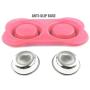 Sequoialake Dog Bowls with Anti-Overflow and Anti-Skid Silicone Dog Food Mat, Stainless Steel Feeder Easy to Clean for Small Medium Large Dogs Cats Pets