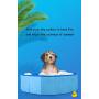 BODISEINT PVC Pet Swimming Pool Foldable Pet Pool for Cat Puppy Dog Bathing Pool Child Bathtub Kiddie Pool Beach Outdoor Play Summer Water Fun