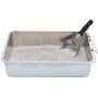Scoop Monster Silver Cat Litter Scooper with Easy Grip Soft Foam Ergo Short Sturdy Handle and Super Large Non-Stick Deep Shovel for Fast Sifting – Suitable for Sore Hands Too