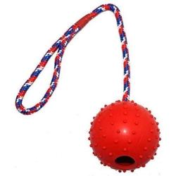 ljfjf Pet Molar Rod, Rubber Ball, Molar, Bite Resistant, Drawstring, Solid Bouncy Ball, Pet Toy 7cm (Color : -)