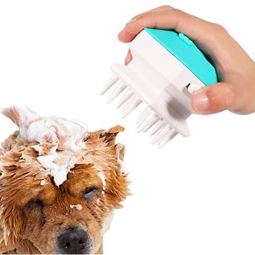  BUBABOX Pet Bathing Tool Pet Shower Sprayer & Scrubber Pet Shower Sprayer Dog Wash Sprayer Tool Pet Bathing and Outdoor Garden Hose Compatible, for Dog Cat Horse Blue