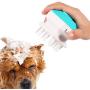  BUBABOX Pet Bathing Tool Pet Shower Sprayer & Scrubber Pet Shower Sprayer Dog Wash Sprayer Tool Pet Bathing and Outdoor Garden Hose Compatible, for Dog Cat Horse Blue